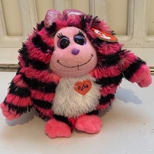 TY Monstaz - ZOEY the Pink & Black Striped Monster